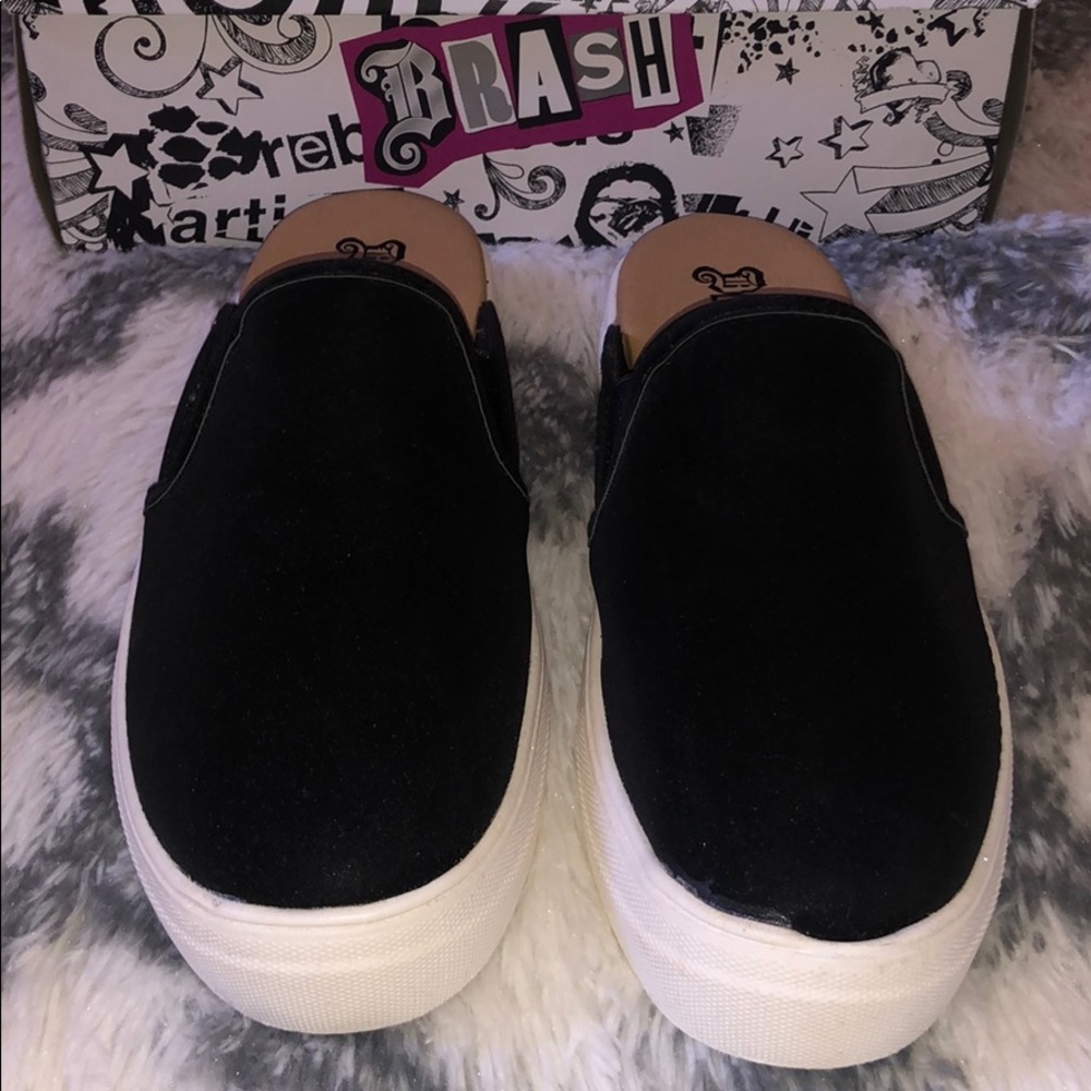 Black Slide On Shoes